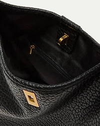 Oversized Faux-Leather Tote Bag