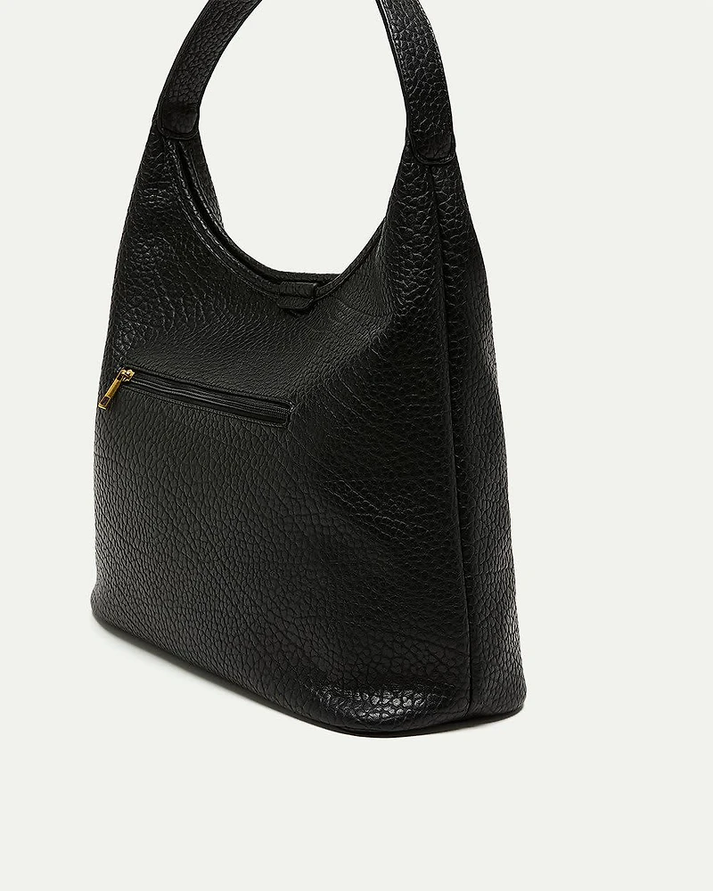 Oversized Faux-Leather Tote Bag