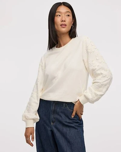 Pull en French Terry à manches longues