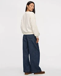 Pull en French Terry à manches longues