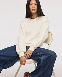 Pull en French Terry à manches longues