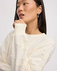 Pull en French Terry à manches longues