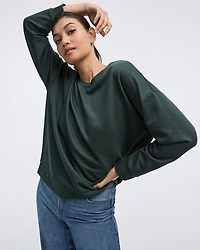 Long-Sleeve Crew-Neck Sweatshirt