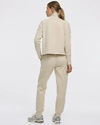 Long-Sleeve Mock-Neck Pullover