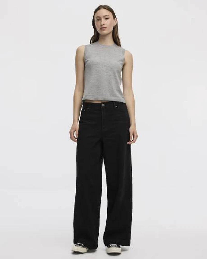 Wide-Leg High-Rise Jean