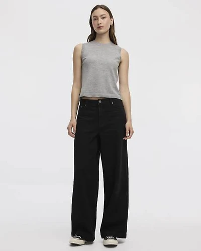 Wide-Leg High-Rise Jean