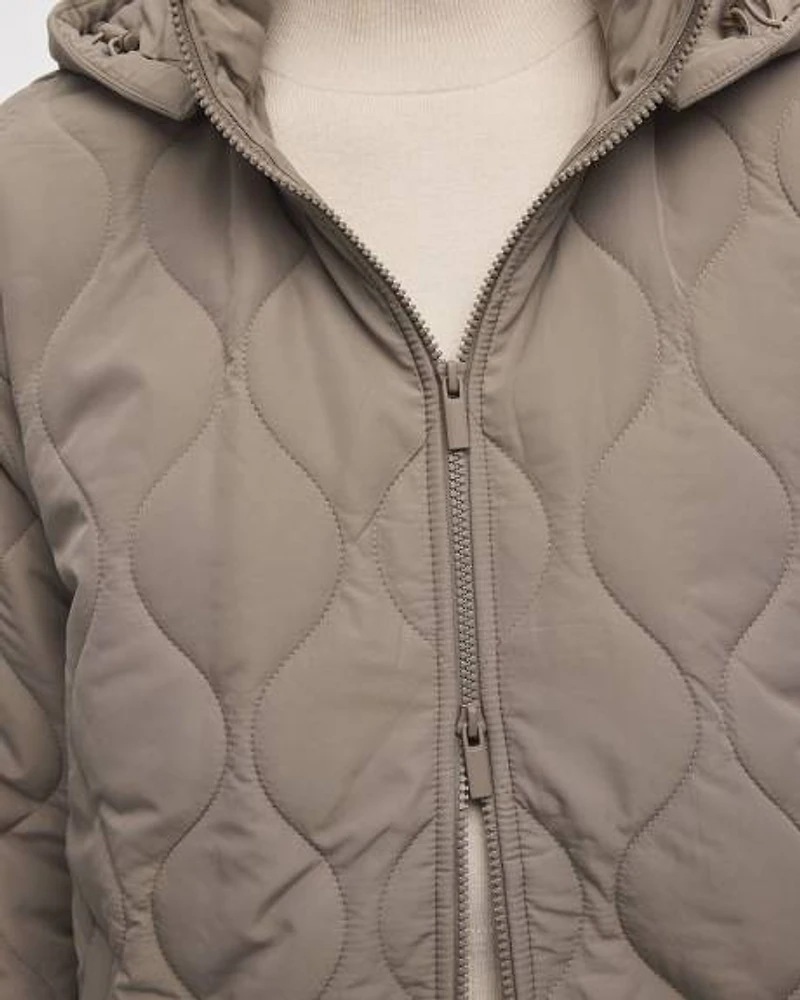 Manteau matelassé à capuchon amovible