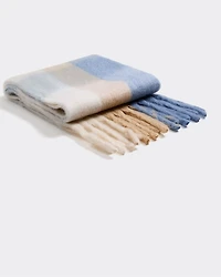 Grand foulard châle à carreaux