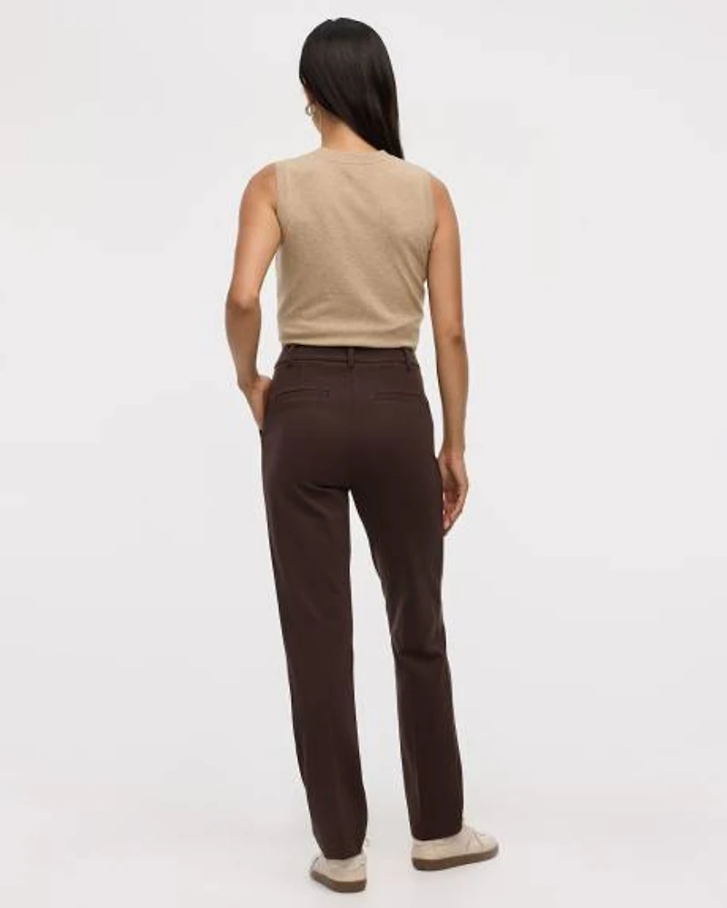 Straight-Leg High-Rise Pants