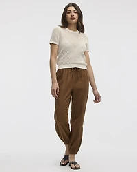 Linen-Blend Jogger Pant