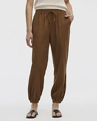 Linen-Blend Jogger Pant