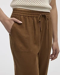 Linen-Blend Jogger Pant