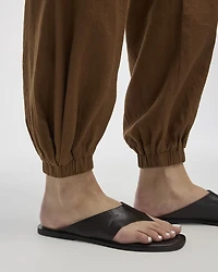 Linen-Blend Jogger Pant