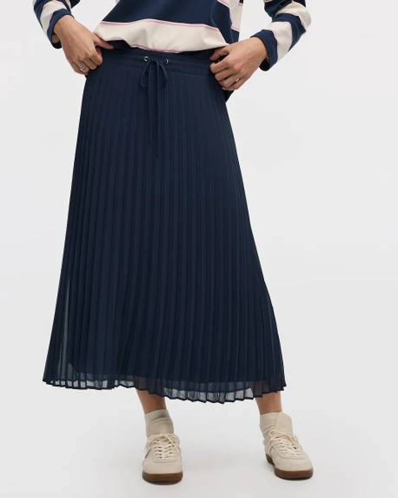 Jupe midi plissée