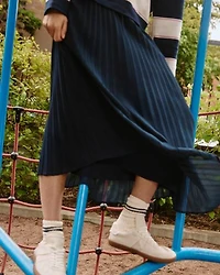 Jupe midi plissée