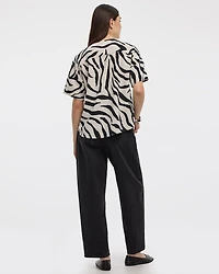 Crew-Neck T-Shirt Blouse