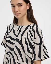 Crew-Neck T-Shirt Blouse