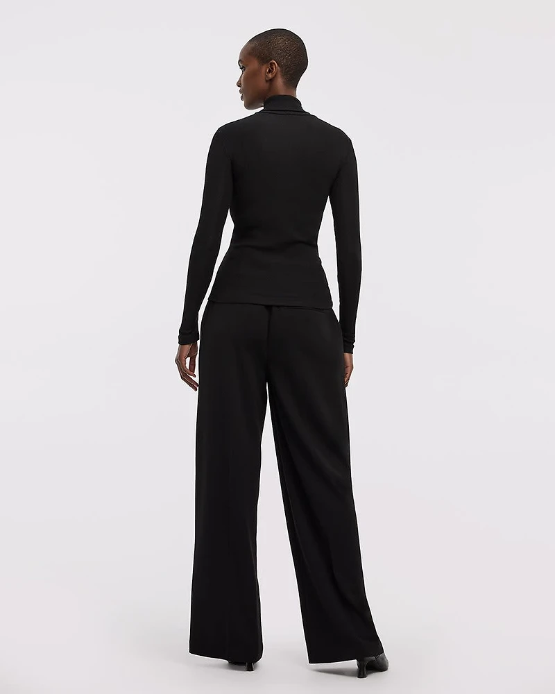 Long-Sleeve Turtleneck Top