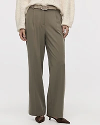 Pantalon à jambe large et taille haute