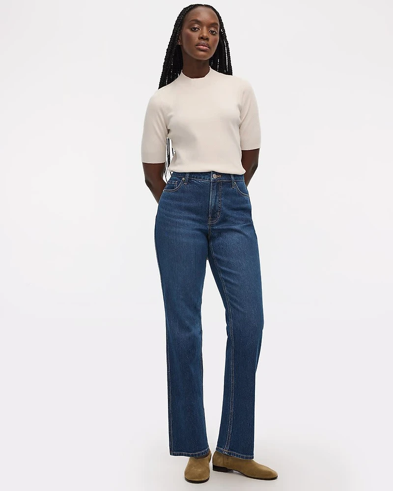 Straight-Leg Mid-Rise Jean