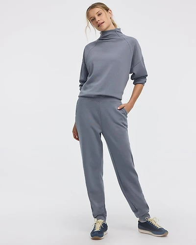 Pantalon jogger en tricot brossé