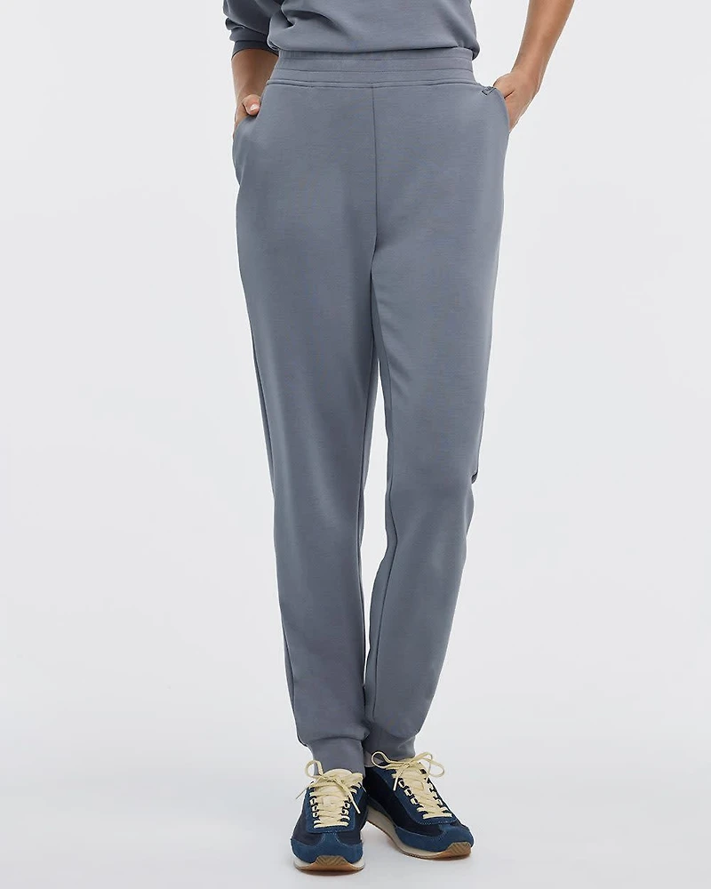 Pantalon jogger en tricot brossé