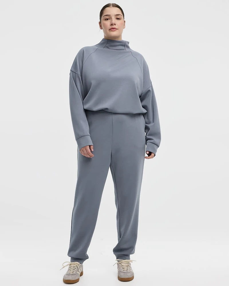 Pantalon jogger en tricot brossé