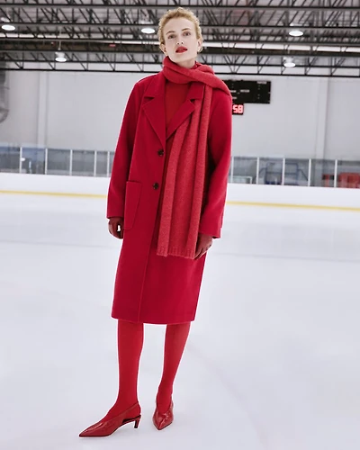 Manteau long à deux boutons