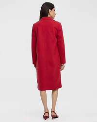 Long Coat with Two-Button Closure