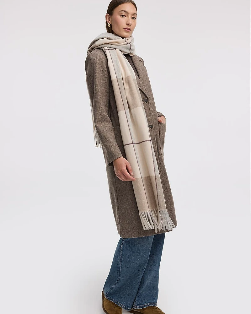 Plaid Blanket Scarf