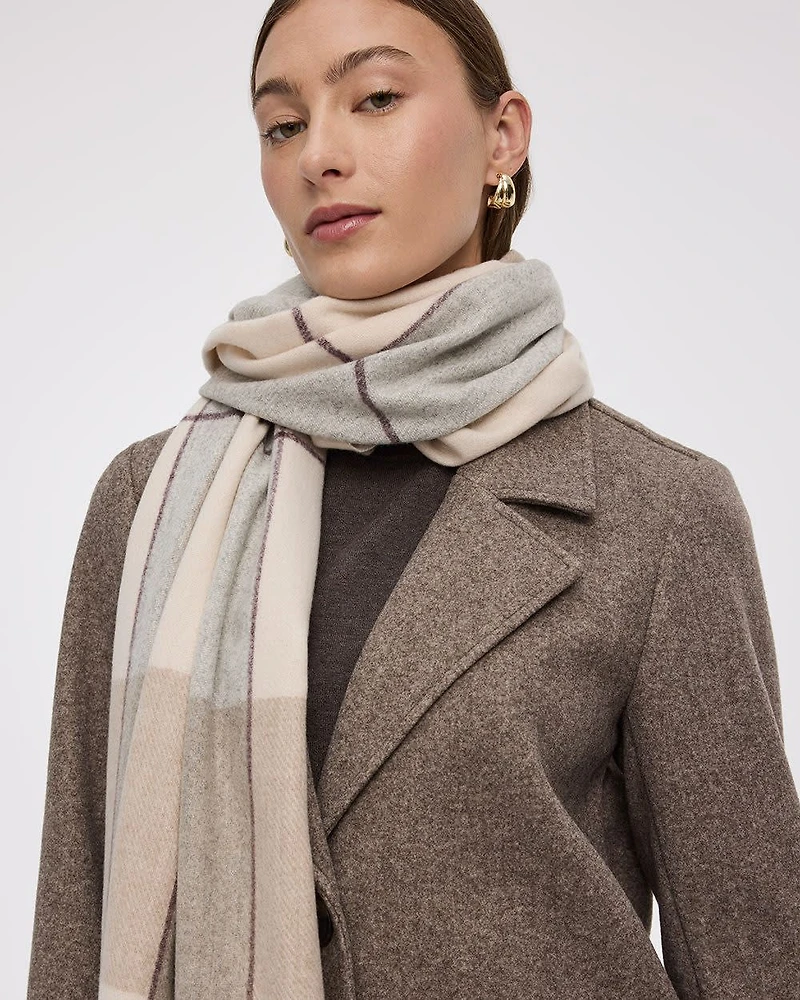 Plaid Blanket Scarf