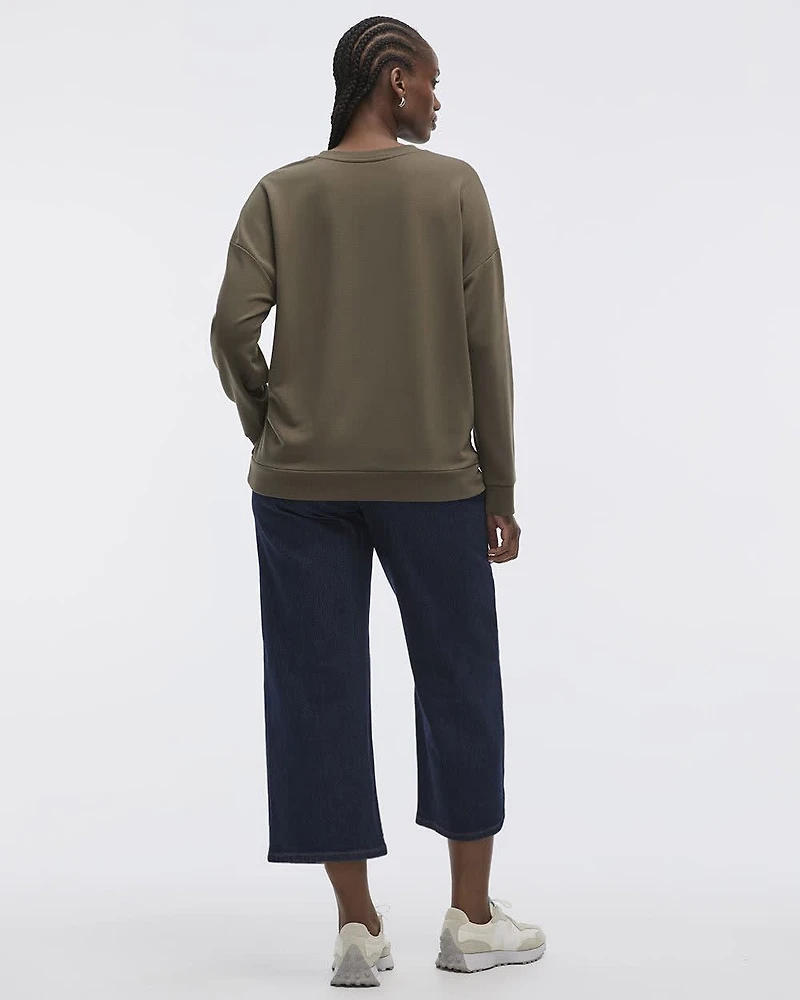 Long-Sleeve Crew-Neck Sweatshirt