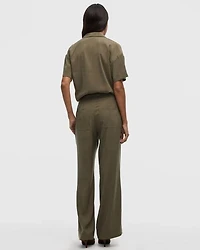 Wide-Leg High-Rise Pant