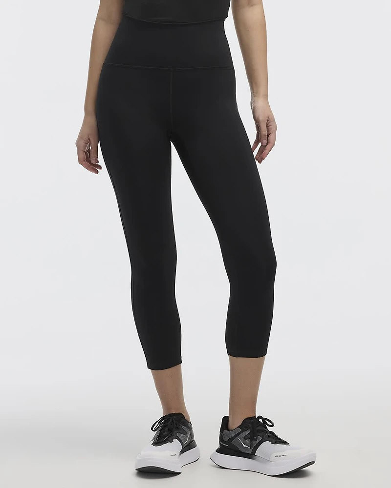 High-Rise Pulse Capri Legging with Compression Waistband
