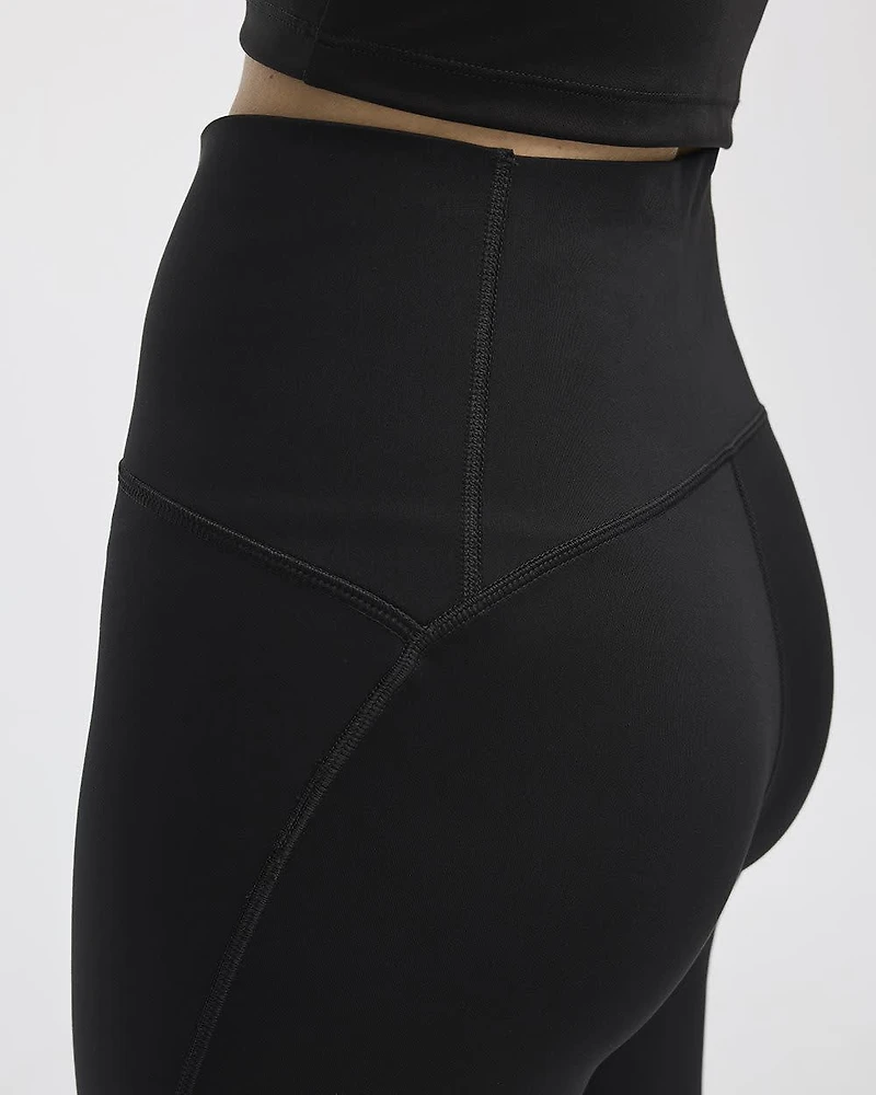 High-Rise Pulse Capri Legging with Compression Waistband