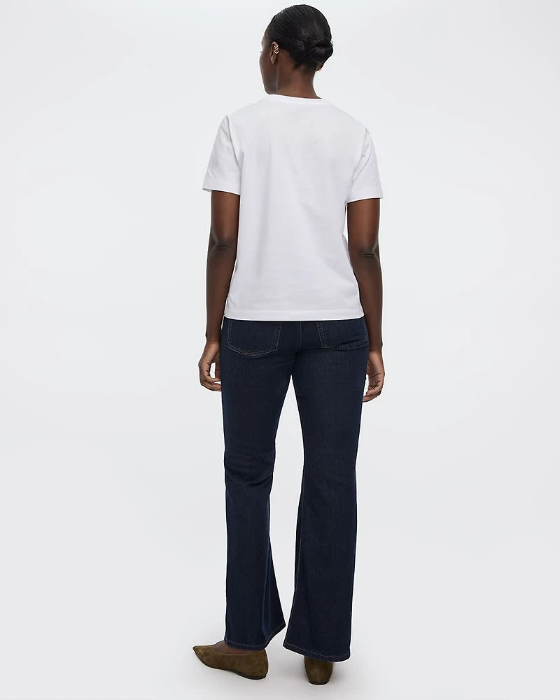 T-shirt à col rond coupe boyfriend