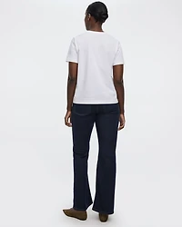 T-shirt à col rond coupe boyfriend