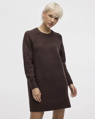 PlushSoft Long-Sleeve Crew-Neck Dress