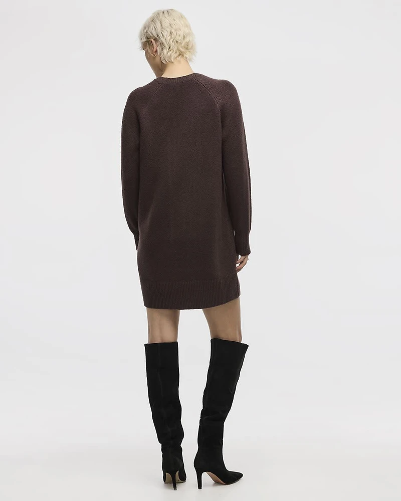 Robe DouceMaille à manches longues et col rond