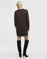 Robe DouceMaille à manches longues et col rond