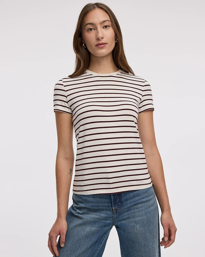 T-shirt à manches courtes et col rond
