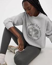 Fleece Crew-Neck Graphic Sweatshirt
