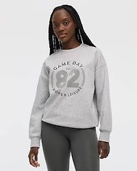 Fleece Crew-Neck Graphic Sweatshirt