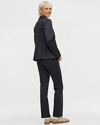Fitted One-Button Knit Blazer