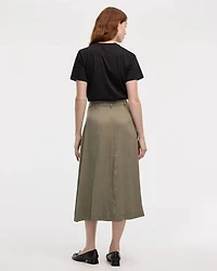 Jupe midi A coupe avec boutons
