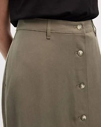 Jupe midi A coupe avec boutons