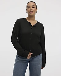 Crew-Neck Cardigan