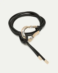 Faux Leather Cord Belt