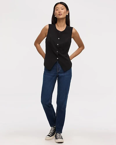 Straight-Leg Mid-Rise Jean