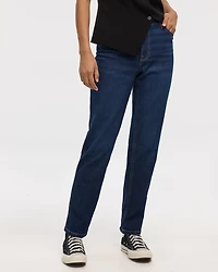 Straight-Leg Mid-Rise Jean